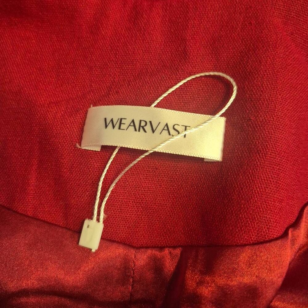 WEARVAST New NWOT Venetian Red Blazer Jacket Satin Lined Plus Size 3XL / XXXL - Picture 11 of 11